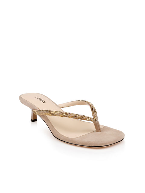 Hortense Crystal-Strap Kitten Heel pump L'AGENCE