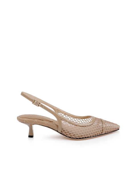 Graland Mesh Slingback pump L'AGENCE