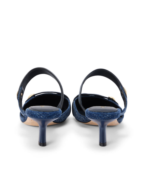 Gilliane Denim Mule shoes L'AGENCE