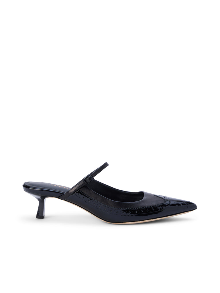 Elle Patent Leather Mule mule L'AGENCE   