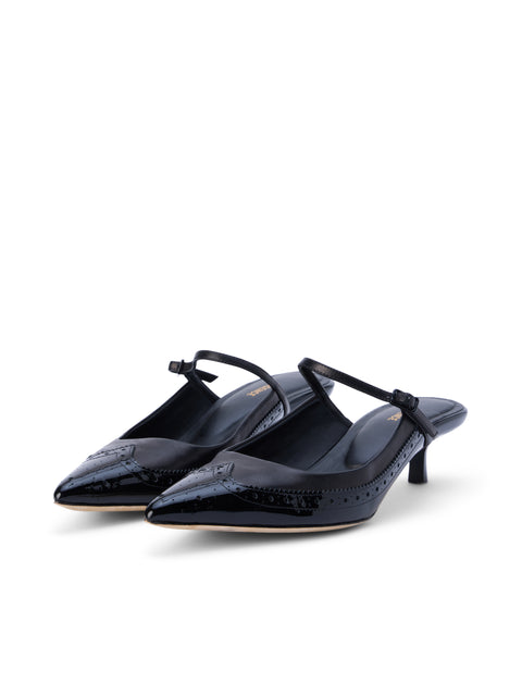 Elle Patent Leather Mule mule L'AGENCE   