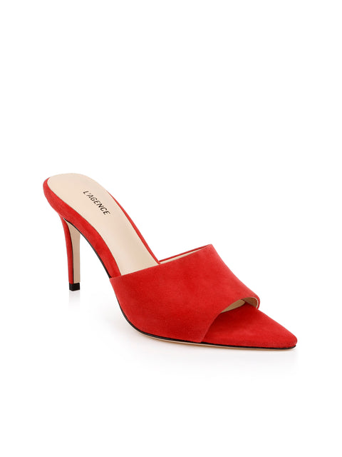 Lolita Suede Open-Toe Mule mule L'AGENCE