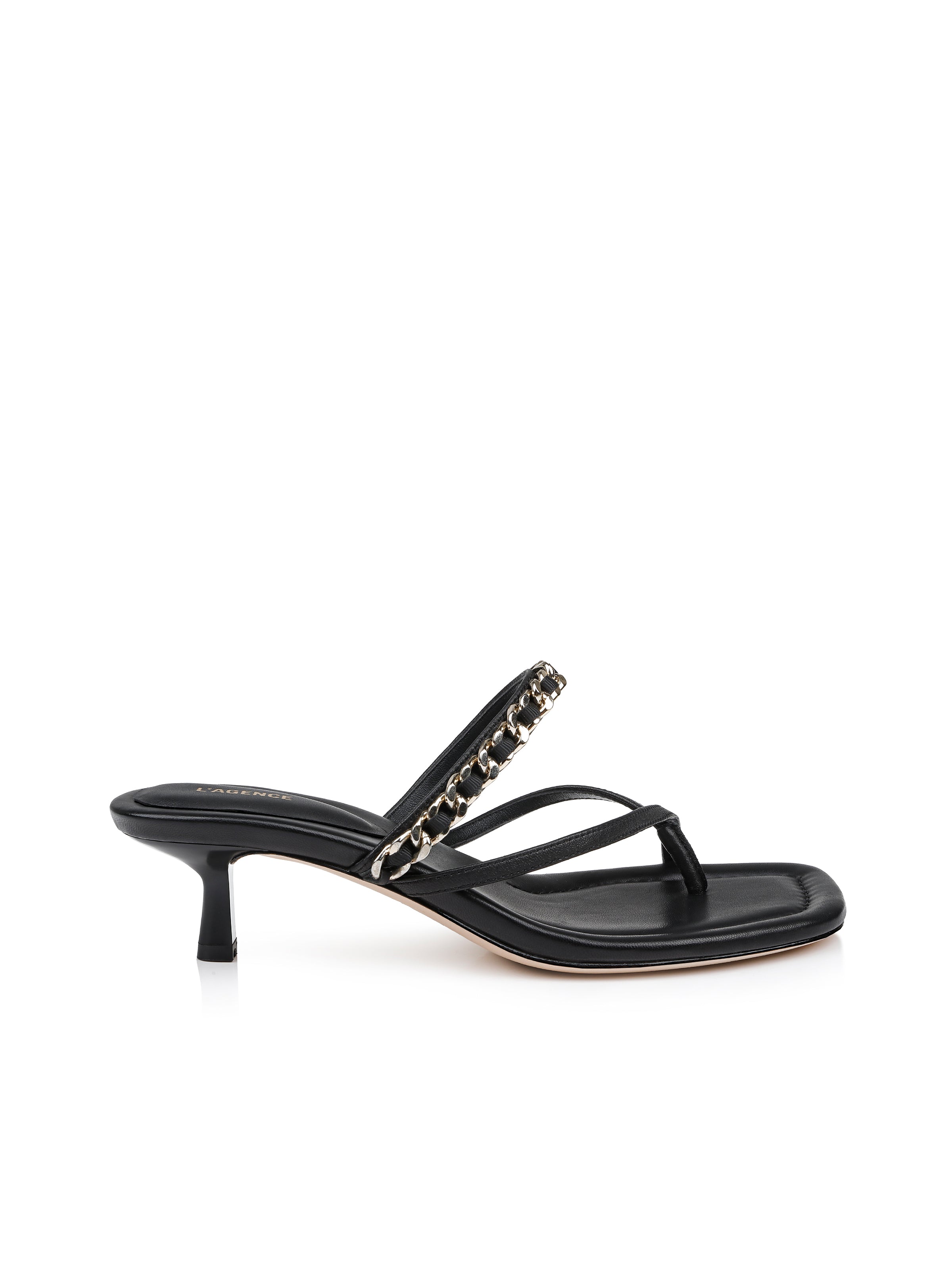 Georgette Kitten-Heel Sandal