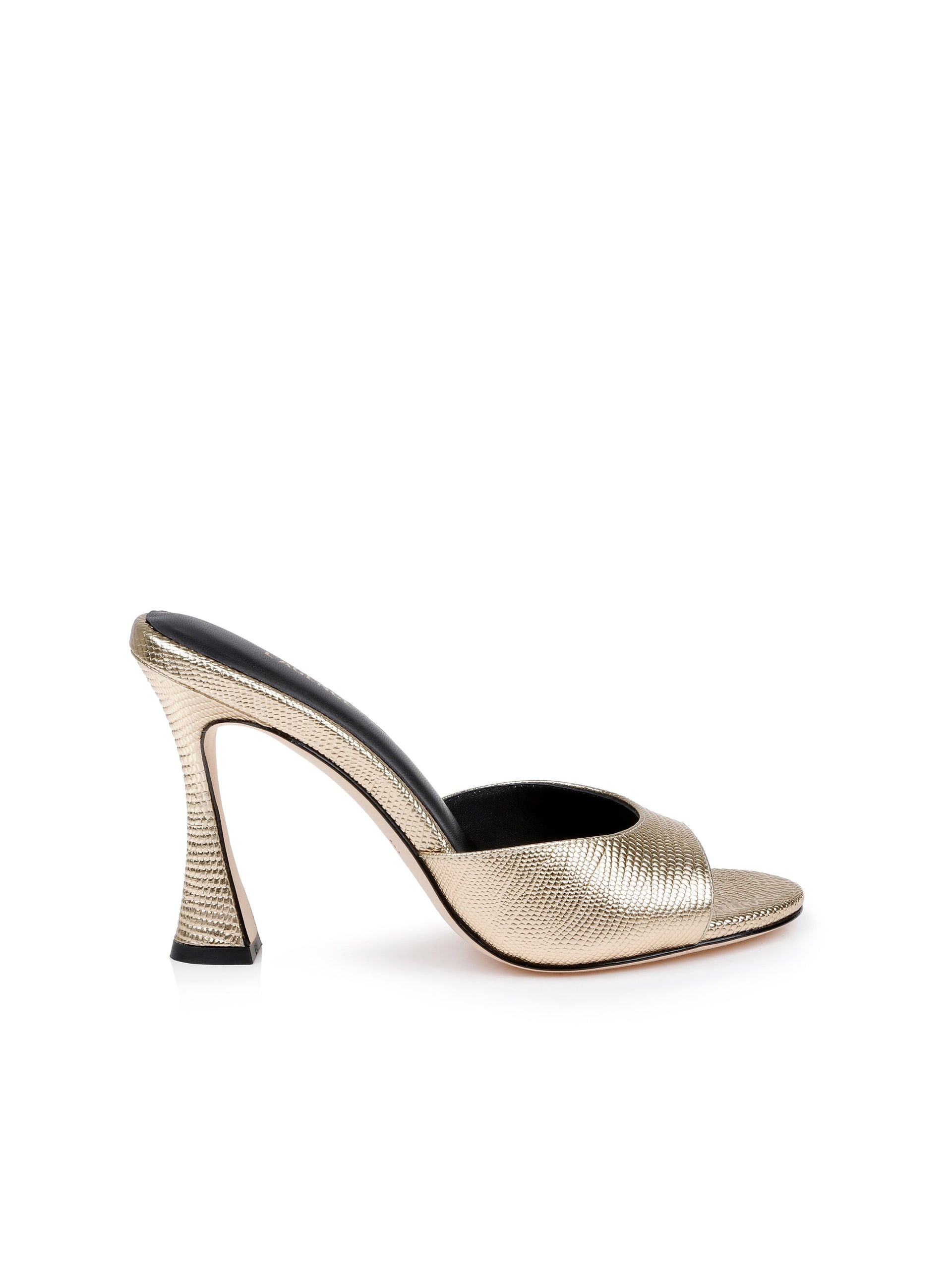 Mule à bout ouvert en cuir Avery