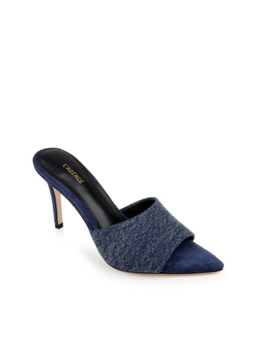 Lolita Denim Open-Toe Mule