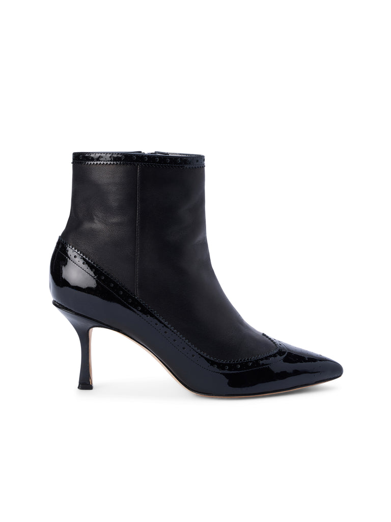 Ember Patent Leather Bootie bootie L'AGENCE   