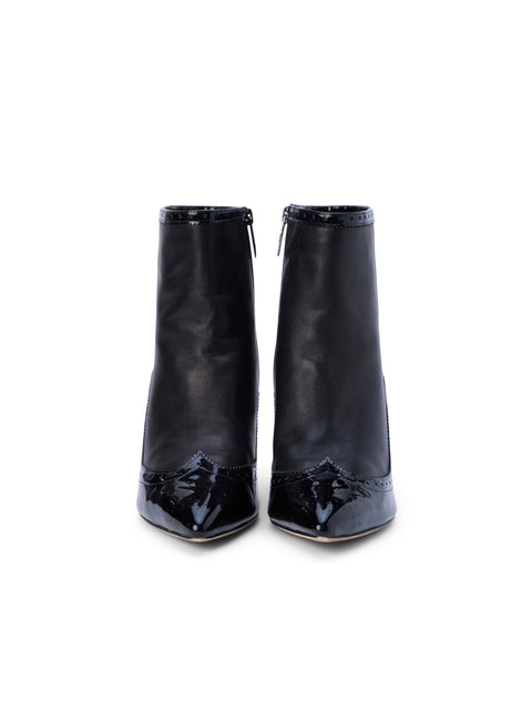 Ember Patent Leather Bootie bootie L'AGENCE   