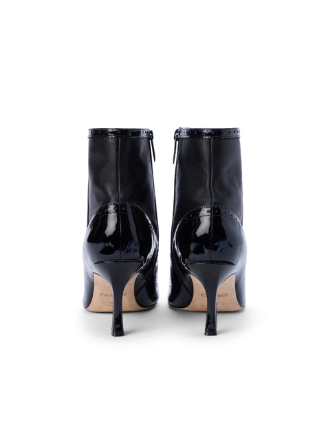 Ember Patent Leather Bootie bootie L'AGENCE   