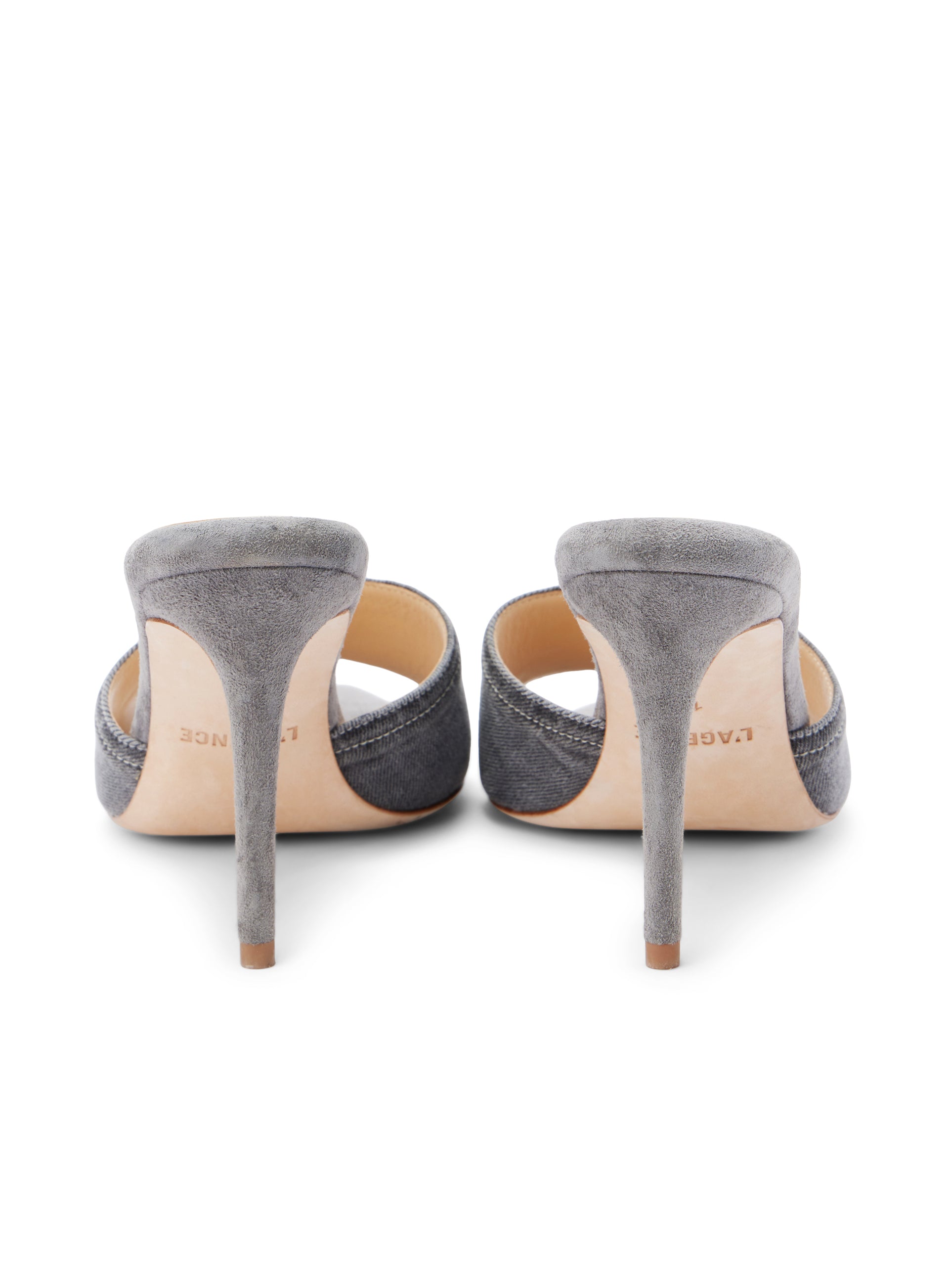 Lolita Denim Open-Toe Mule shoes L'AGENCE Sale