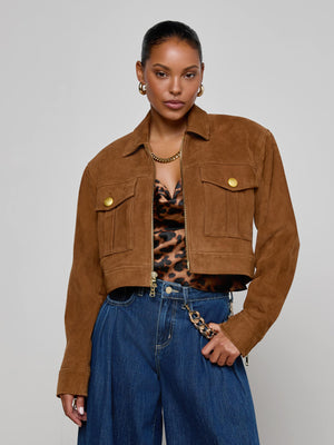 Micah Oversized Suede Jacket