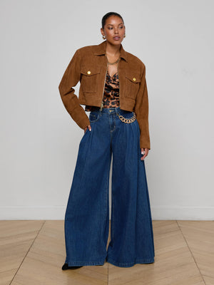 Micah Oversized Suede Jacket