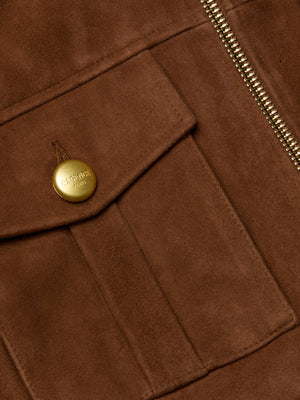 Micah Oversized Suede Jacket