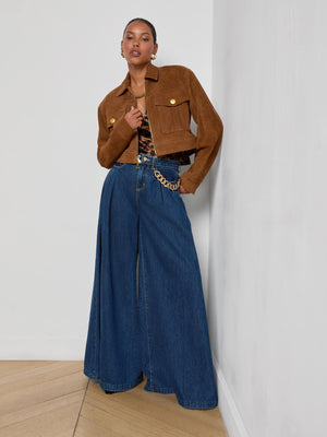 Micah Oversized Suede Jacket