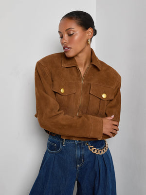 Micah Oversized Suede Jacket