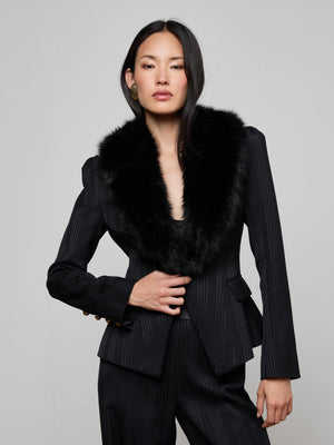 Blazer Kaisley en fausse fourrure