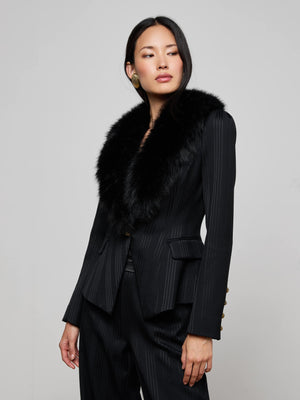 Blazer Kaisley en fausse fourrure