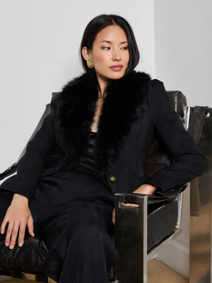 Blazer Kaisley en fausse fourrure