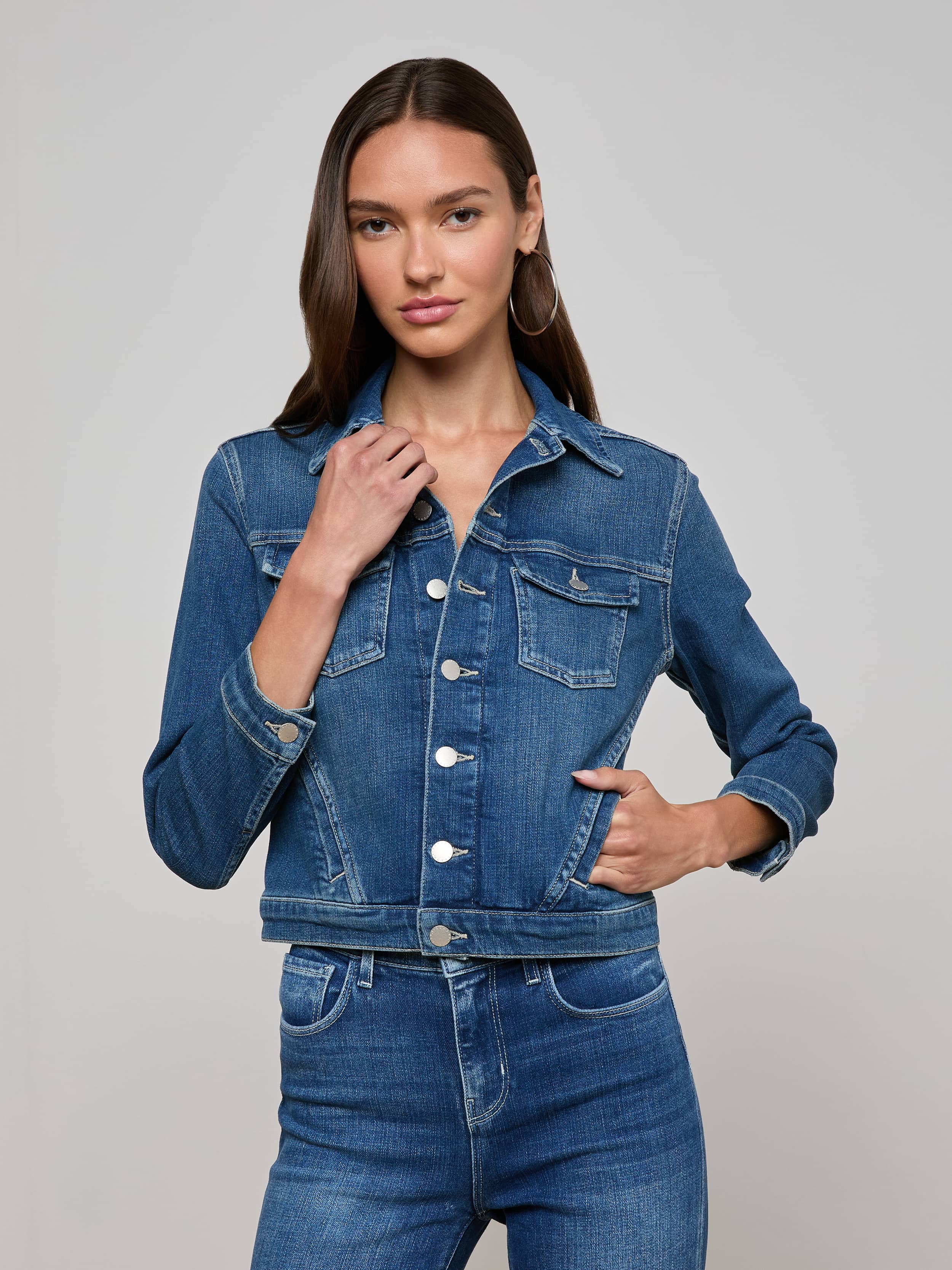笑魔　L'Appartement R13  DENIM JACKET One a Kind Vintage Rockstar Denim Jacket – RUNWAYDREAMZ