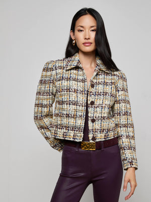 Giacca di tweed con paillettes Kasey