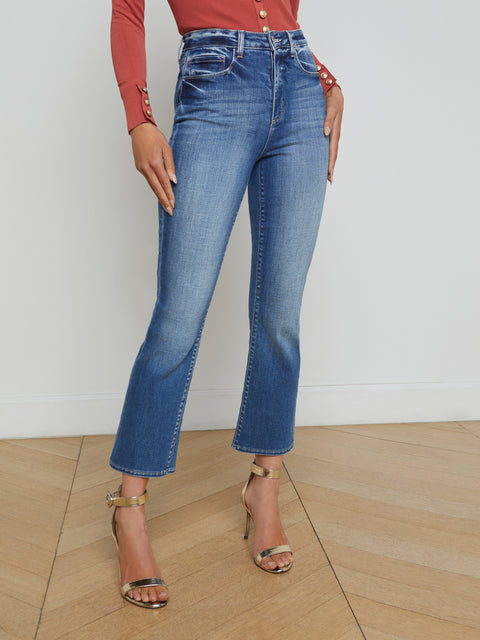 Mira Cropped Bootcut Jean jean L'AGENCE