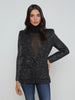 Leonora Sequin Knit Blazer blazer L'AGENCE   