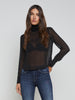 Toulon Silk Chiffon Turtleneck turtleneck L'AGENCE   