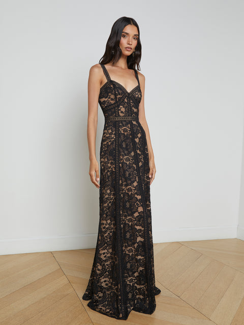 Avignon Lace Maxi Dress dress L'AGENCE   