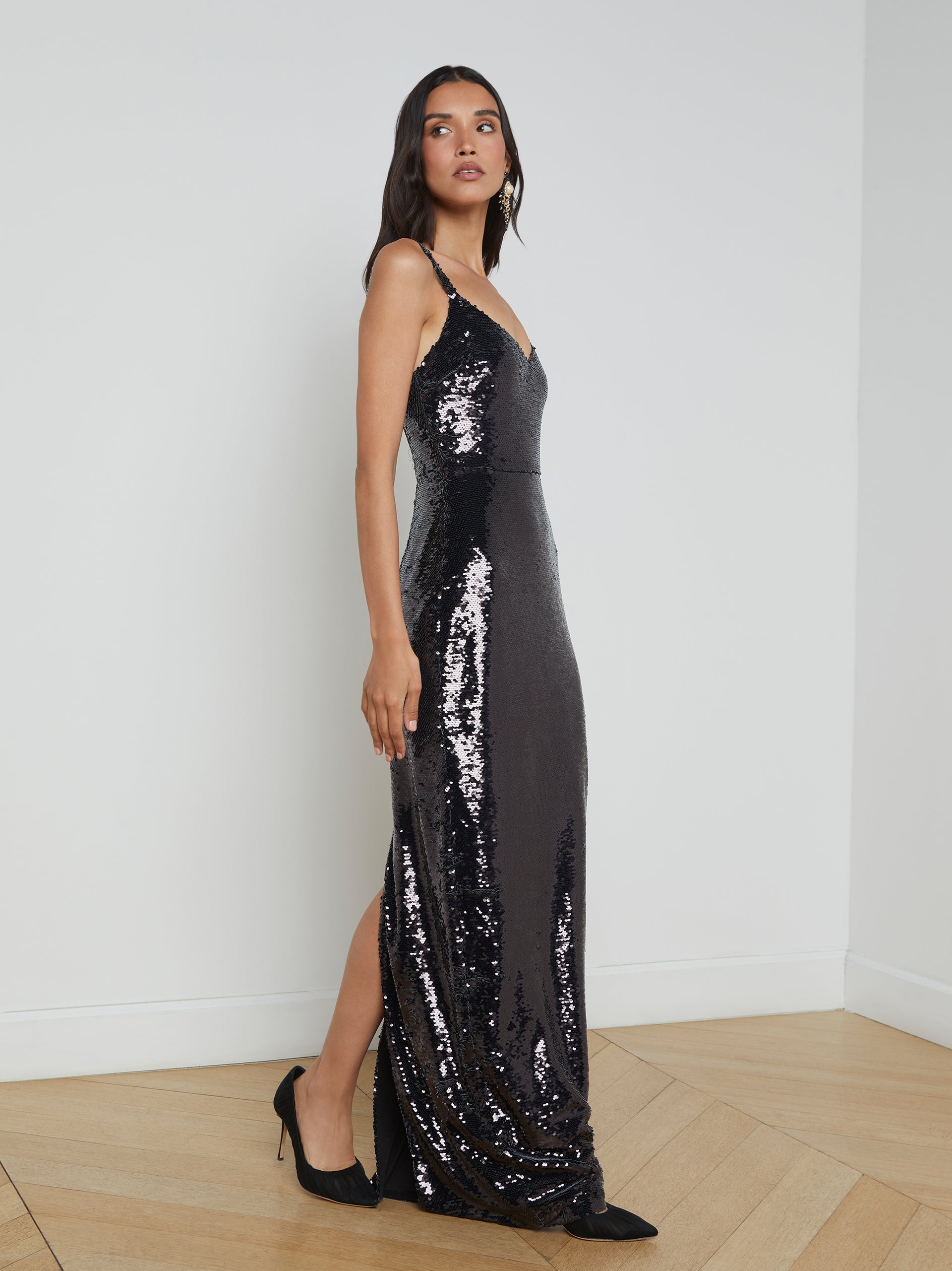 Karma Sequin Maxi Dress dress L'AGENCE   