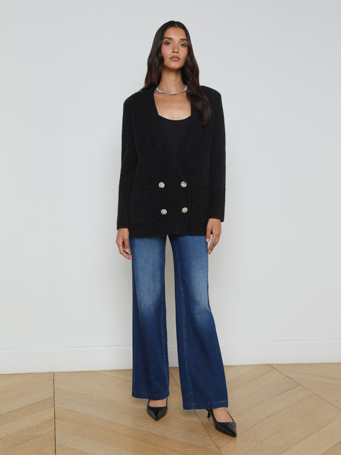 Eileen Knit Boyfriend Blazer blazer L'AGENCE   