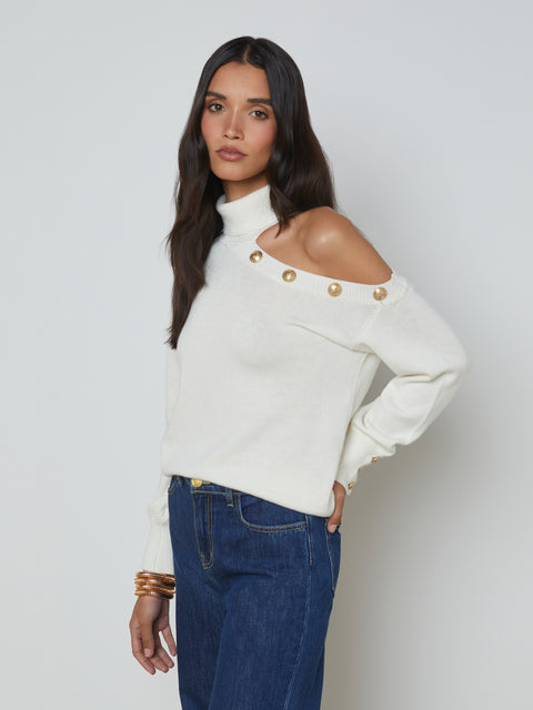 Brixie Cutout Turtleneck turtleneck L'AGENCE   