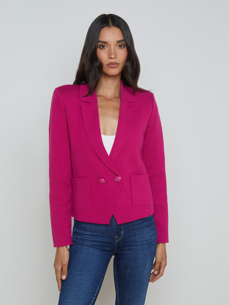 Sofia Knit Blazer blazer L'AGENCE   