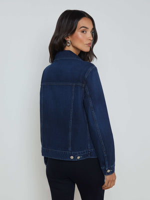 Mack Oversized Denim Jacket jacket L'AGENCE Sale