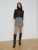 Marseille Houndstooth Mini Skirt skirt L'AGENCE   