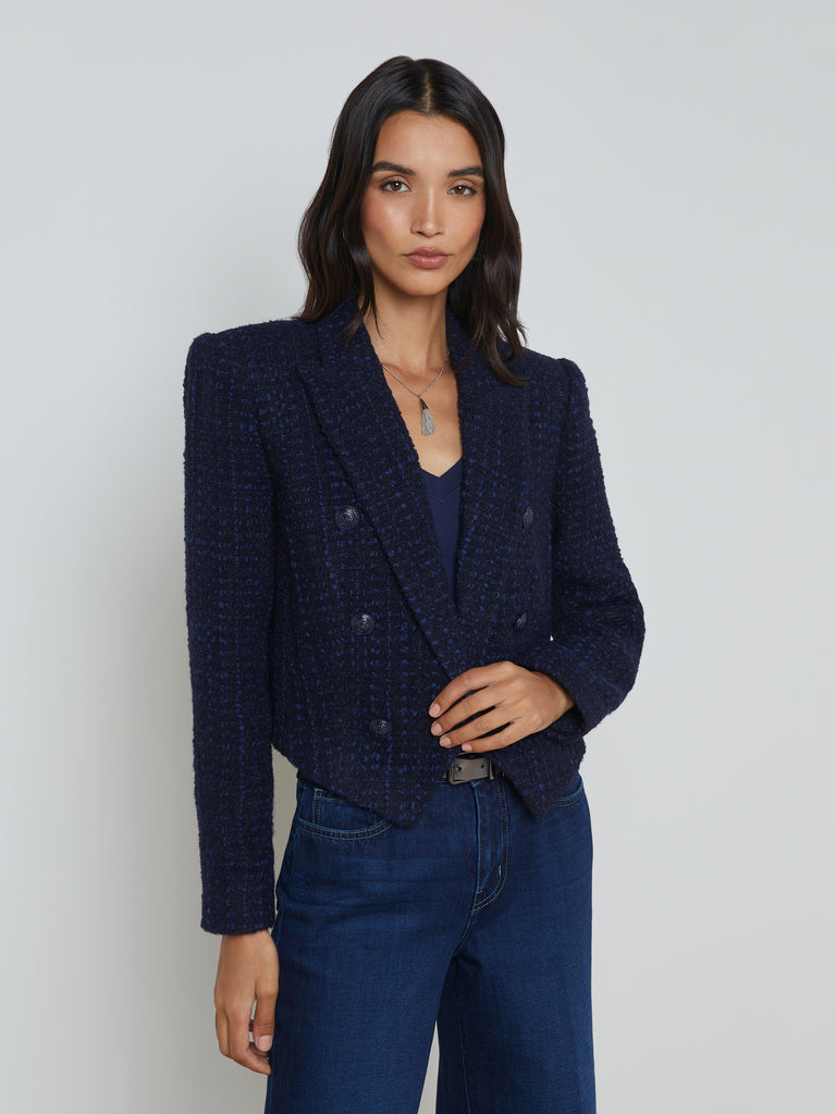 Lila Open-Front Blazer blazer L'AGENCE   