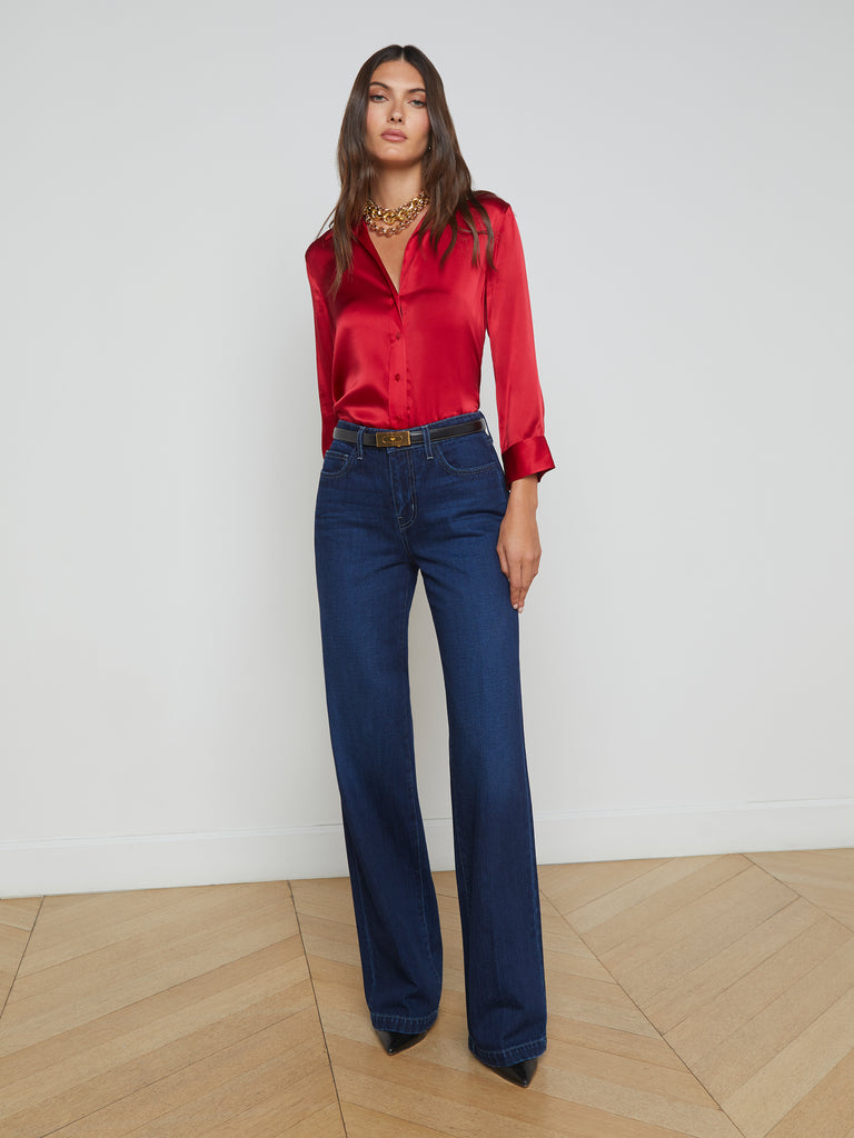 Clayton Wide-Leg Jean jean L'AGENCE   