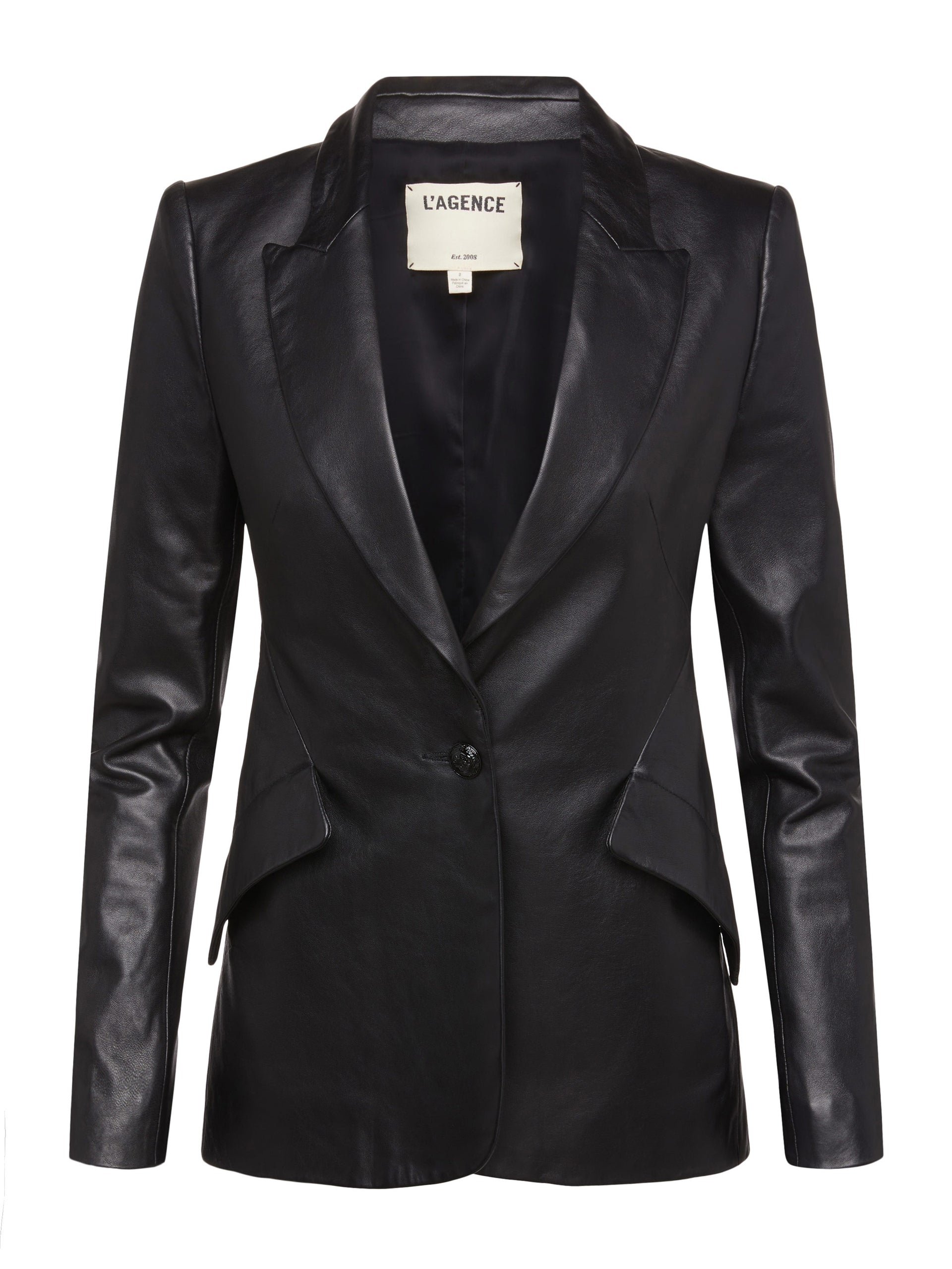 Chamberlain Leather Blazer blazer L'AGENCE   