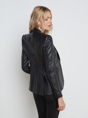 Chamberlain Leather Blazer blazer L'AGENCE   