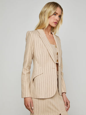 Chamberlain Pinstriped Blazer blazer L'AGENCE