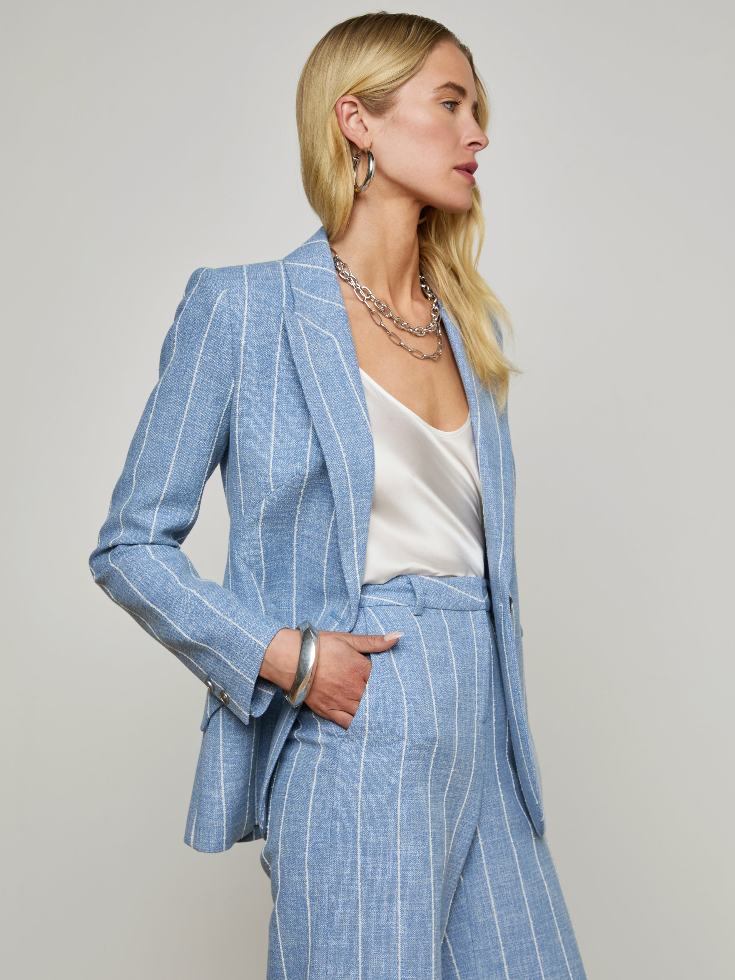 Chamberlain Pinstriped Blazer