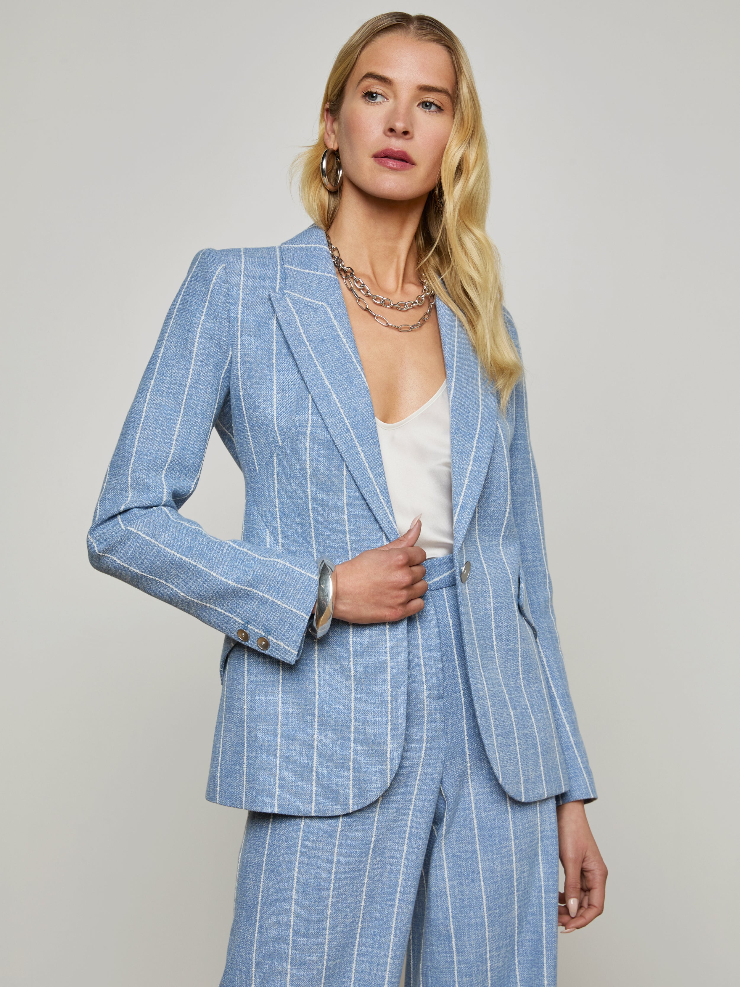Chamberlain Pinstriped Blazer