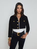 Genevie Cropped Denim Jacket jacket L'AGENCE Sale