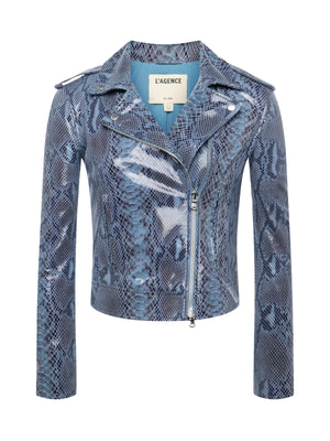 Biker Leather Jacket jacket L'AGENCE Sale