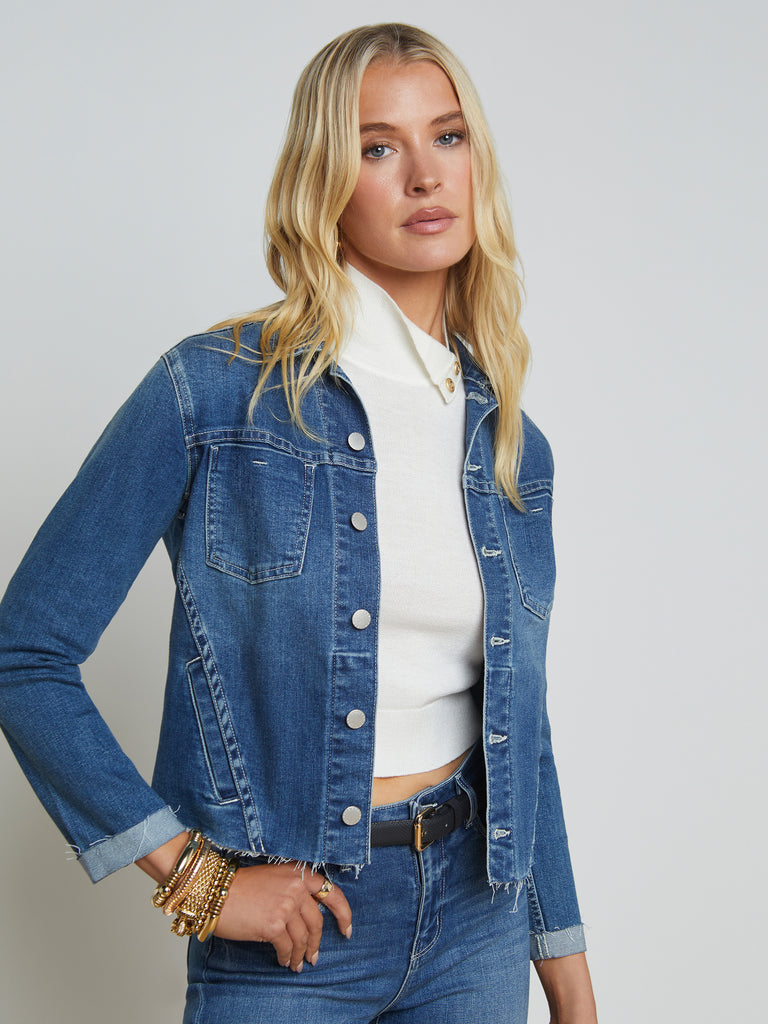 Janelle Denim Jacket jacket L'AGENCE   