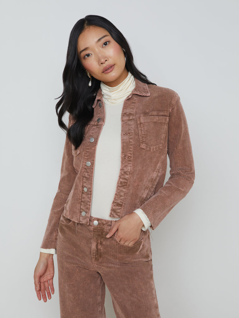 Janelle Corduroy Jacket jacket L'AGENCE   