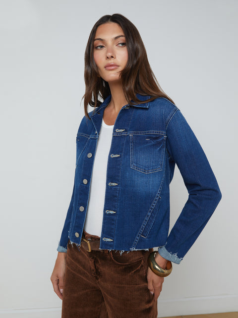 Janelle Denim Jacket jacket L'AGENCE   