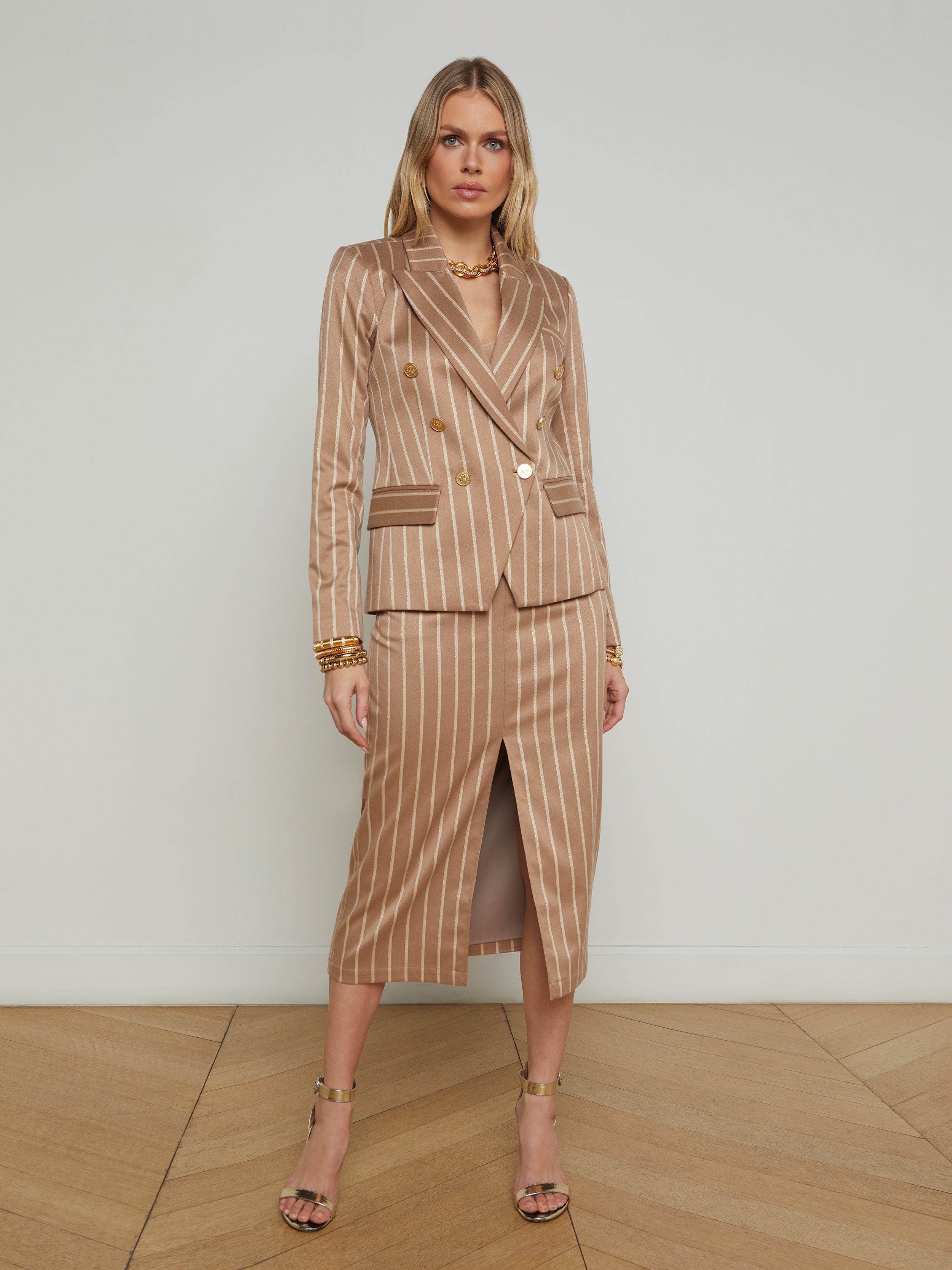 Kenzie Striped Blazer blazer L'AGENCE