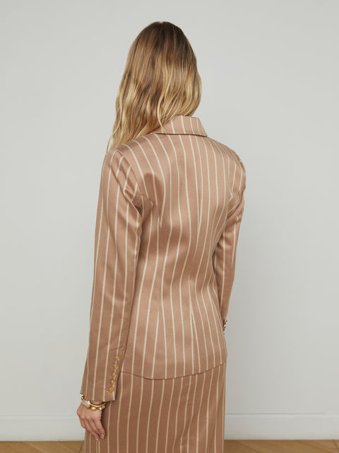 Kenzie Striped Blazer blazer L'AGENCE