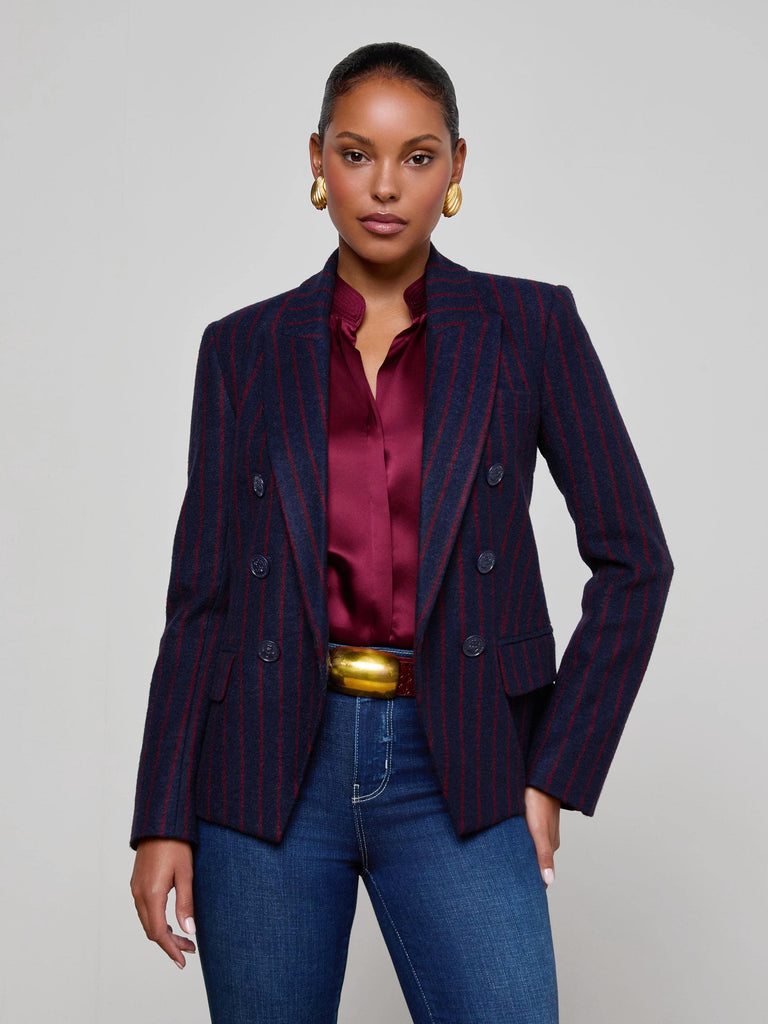 Kenzie Pinstriped Blazer