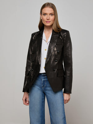 Kenzie Leather Blazer