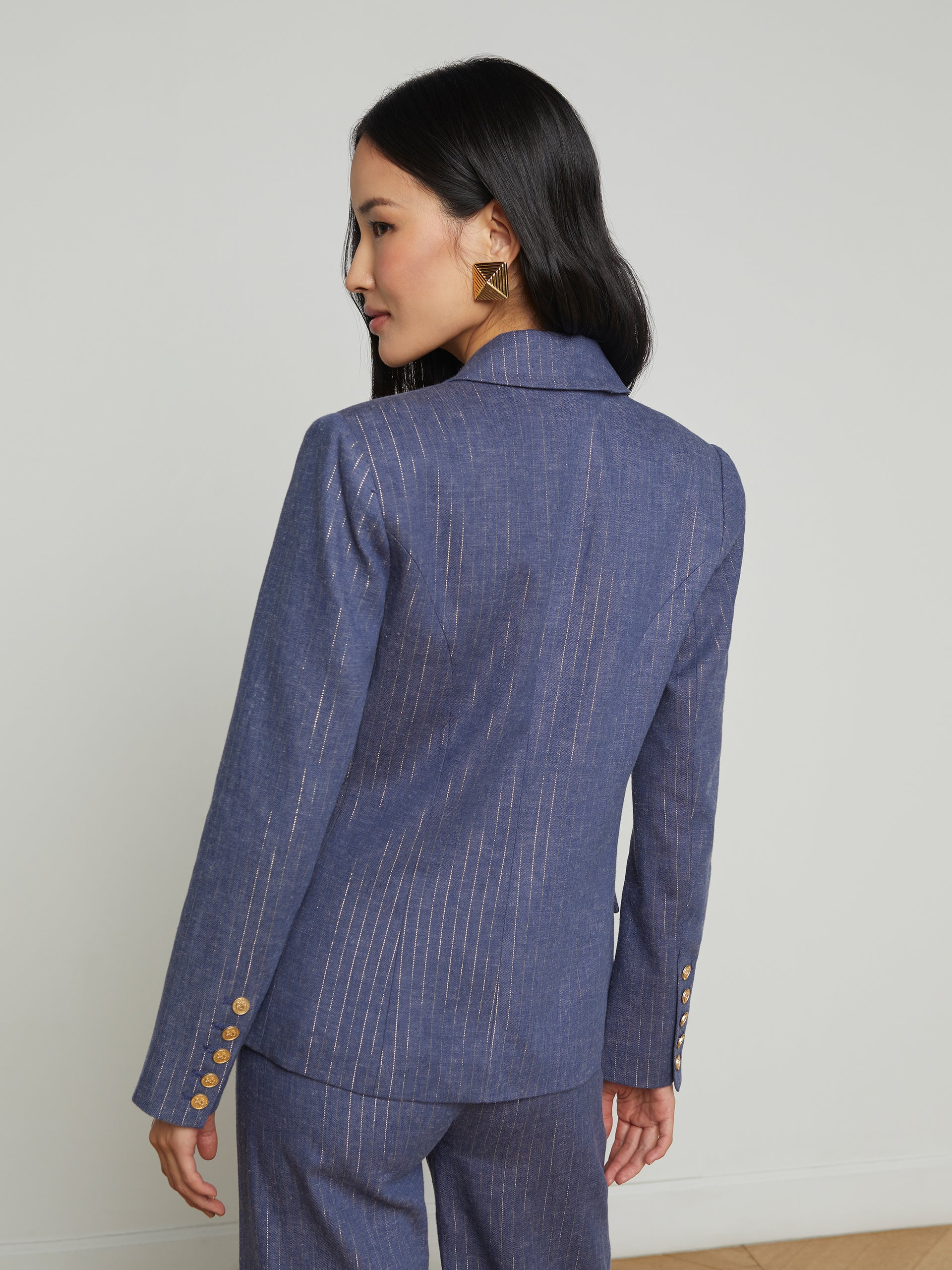 Kenzie Pinstriped Blazer blazer L'AGENCE